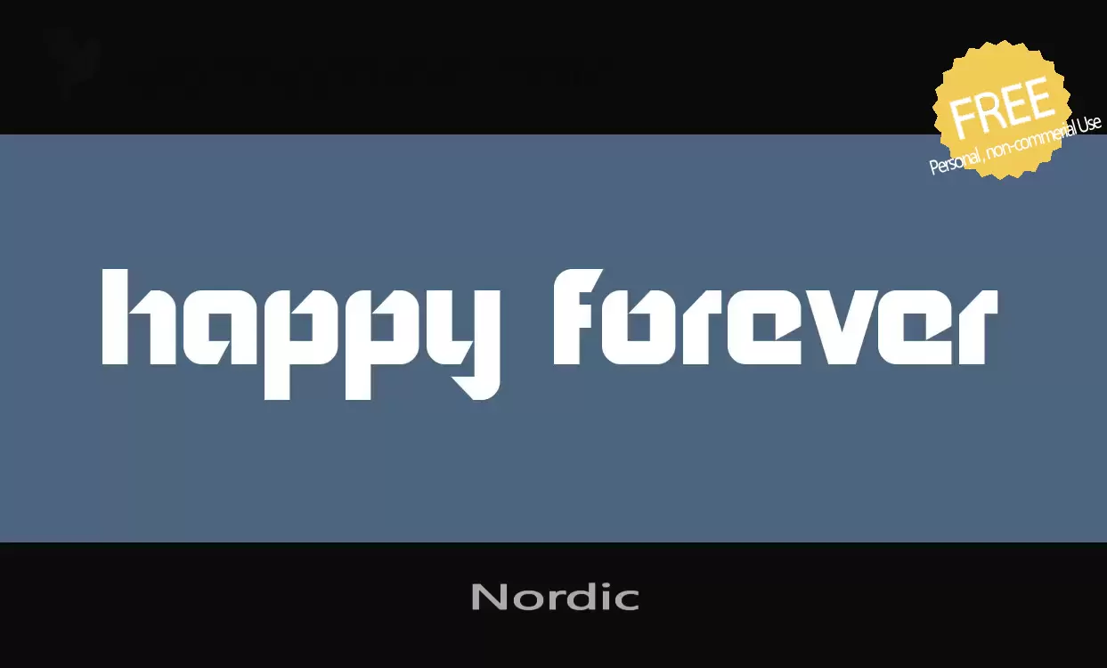 Font Sample of Nordic