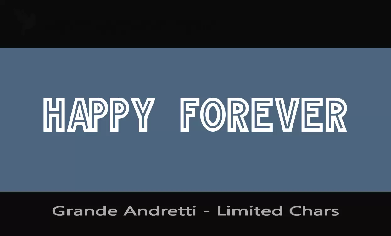 Font Sample of Grande-Andretti---Limited-Chars