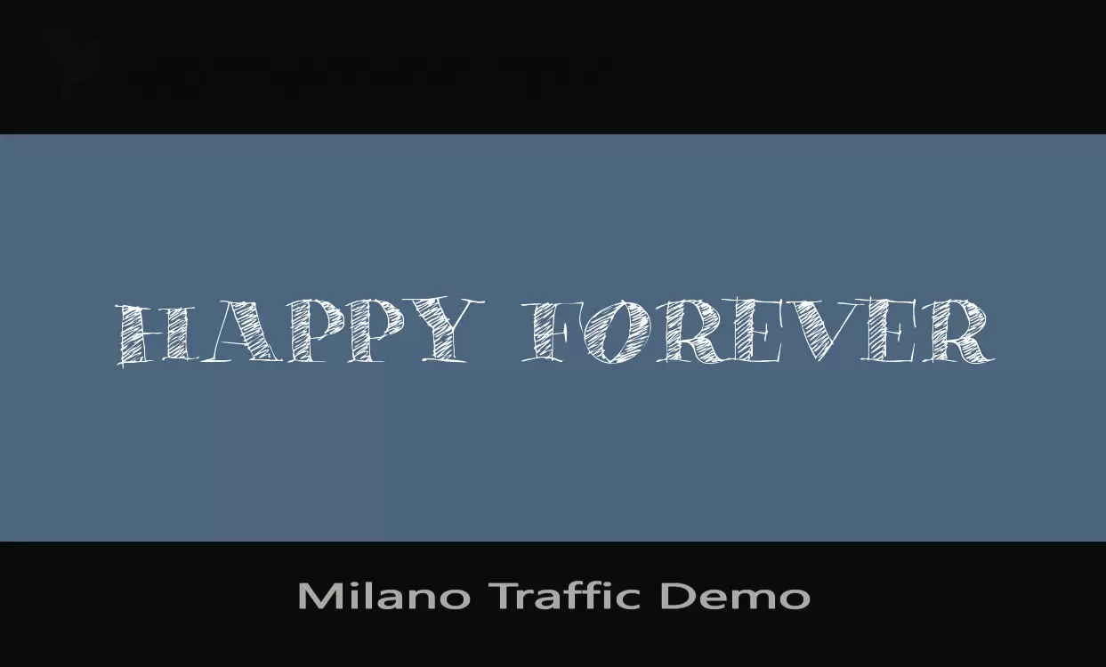 「Milano-Traffic-Demo」字体效果图