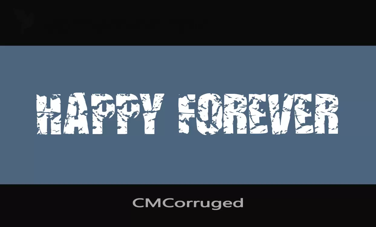 Font Sample of CMCorruged