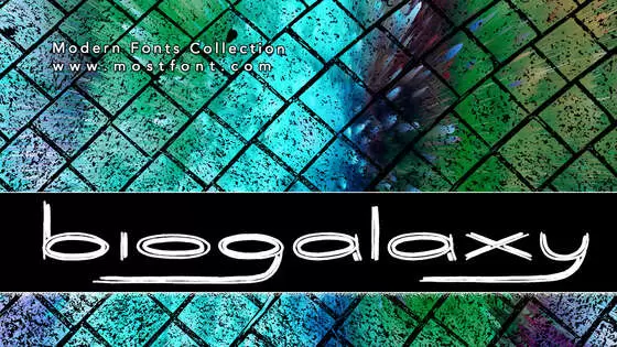 Typographic Design of Biogalaxy