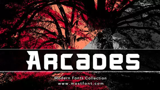 「Arcades」字体排版样式