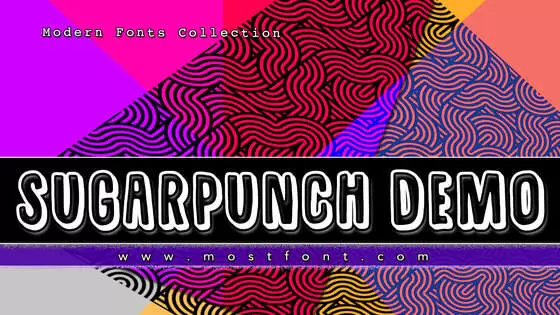 Typographic Design of Sugarpunch-DEMO