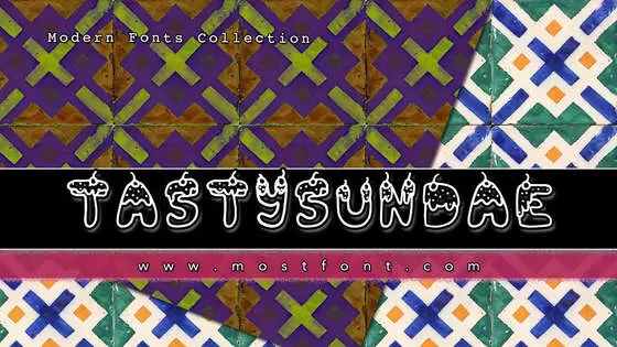 「TastySundae」字体排版图片