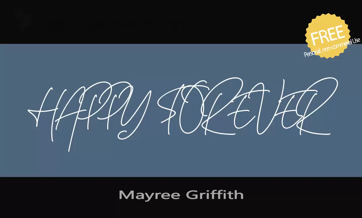 「Mayree-Griffith」字体效果图