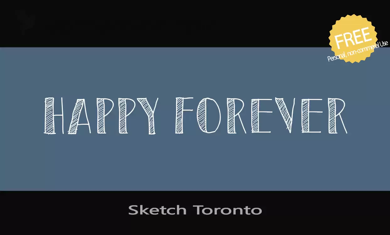 「Sketch-Toronto」字体效果图