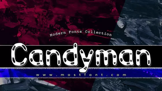 「Candyman」字体排版图片