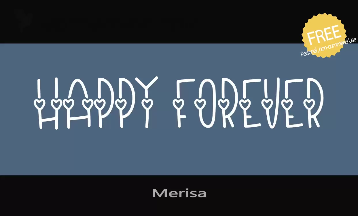 Font Sample of Merisa