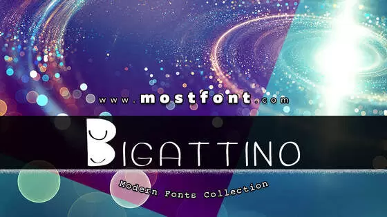 「Bigattino」字体排版样式