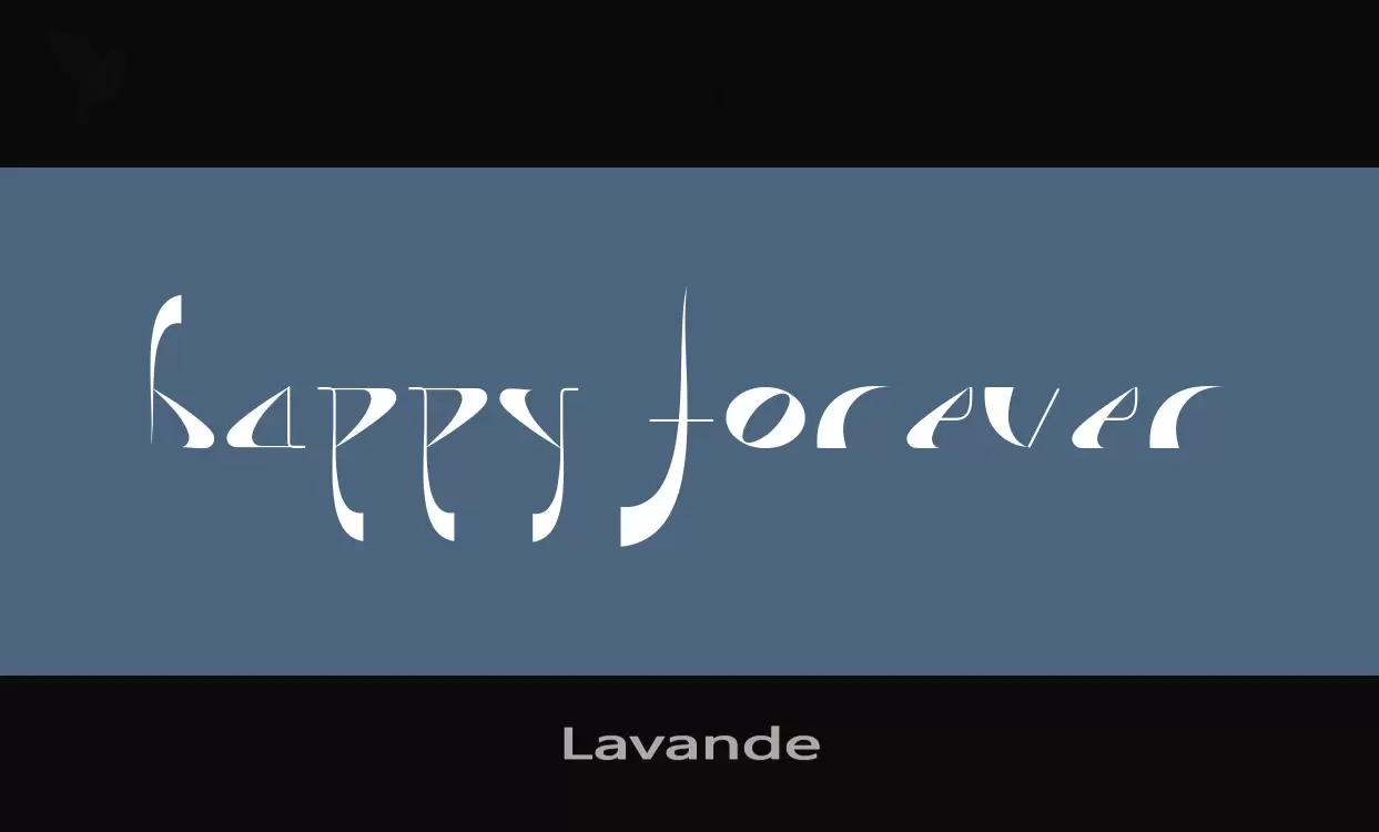 「Lavande」字体效果图