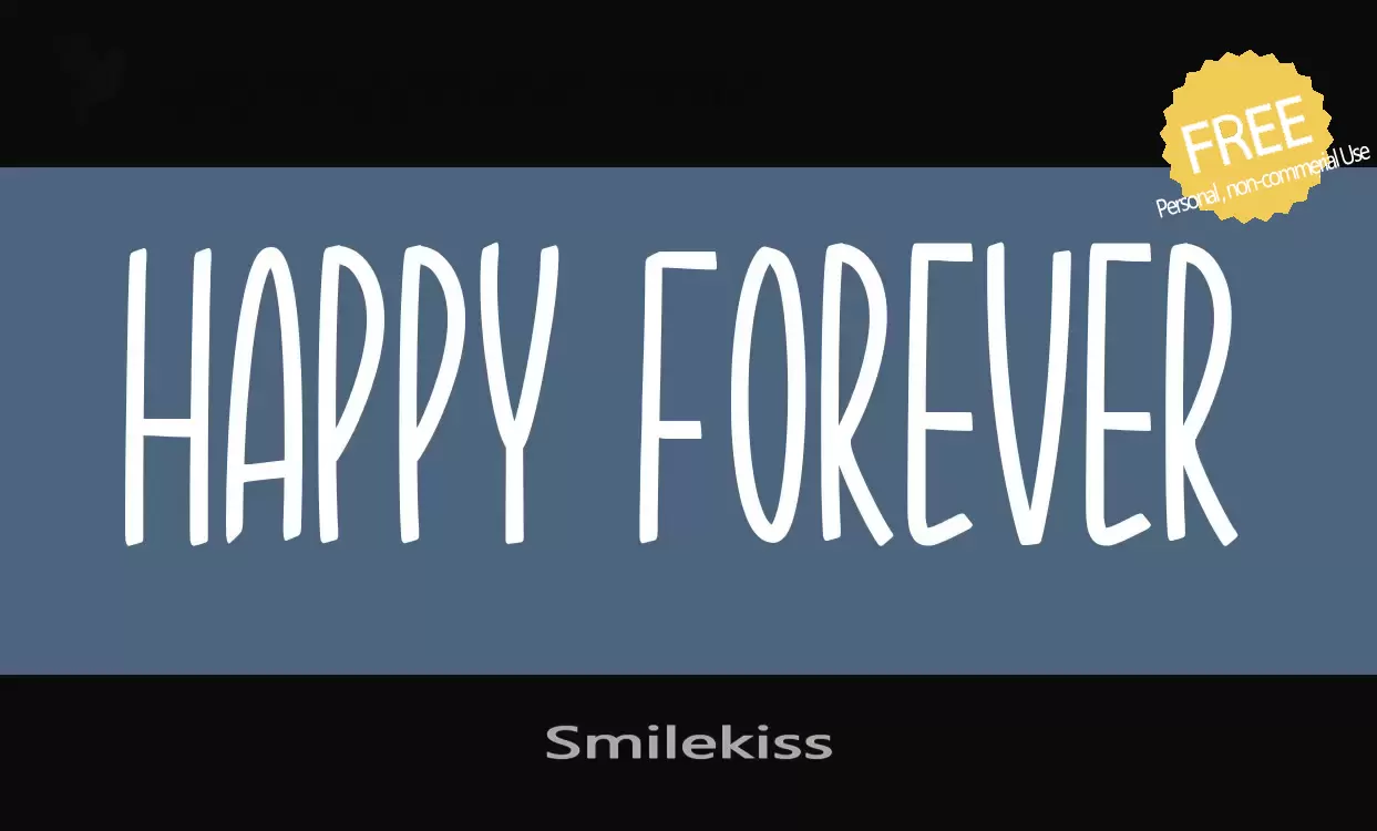 Font Sample of Smilekiss