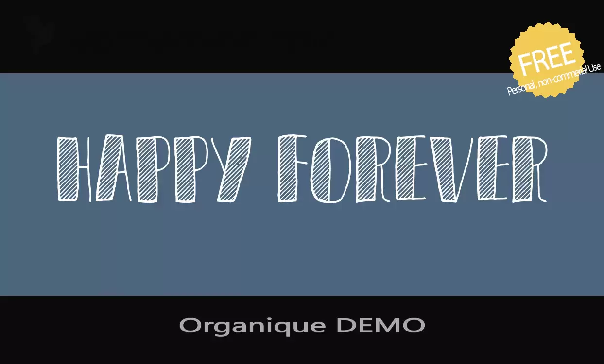 「Organique-DEMO」字体效果图