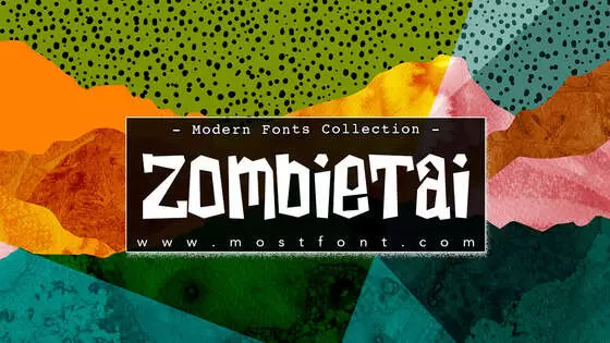 「ZombieTai」字体排版样式