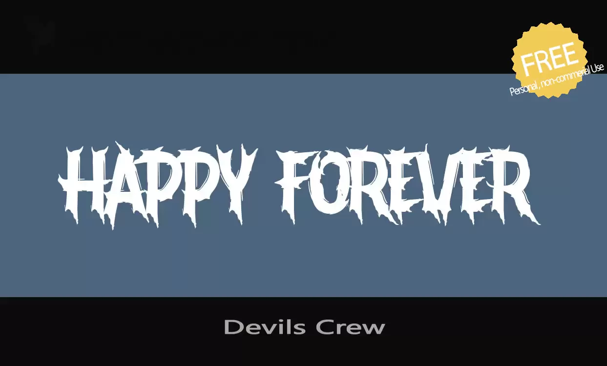 Font Sample of Devils-Crew