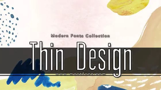 「Thin-Design」字体排版样式