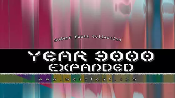 Typographic Design of Year-3000-Expanded