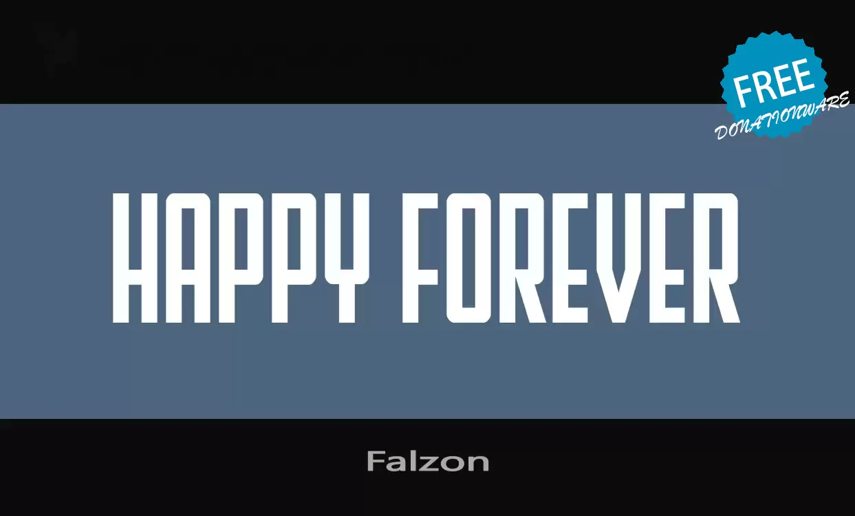 Font Sample of Falzon