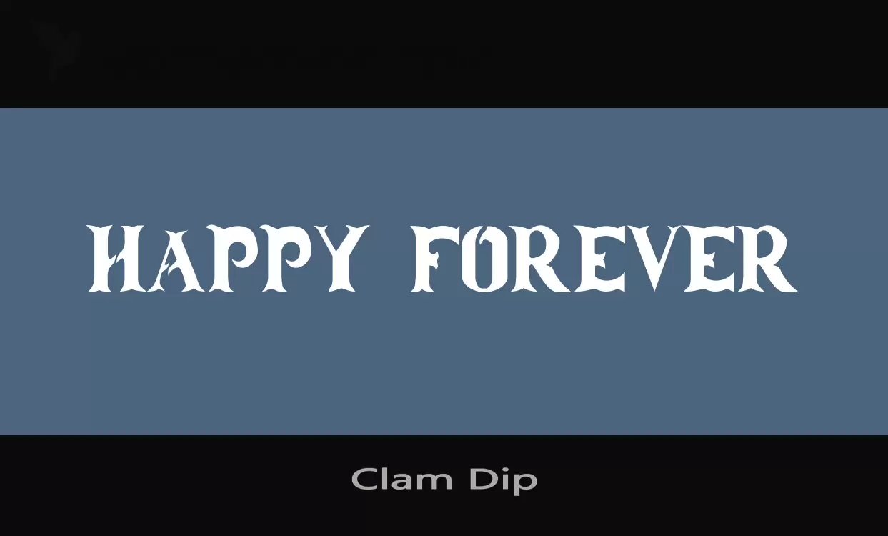 「Clam-Dip」字体效果图