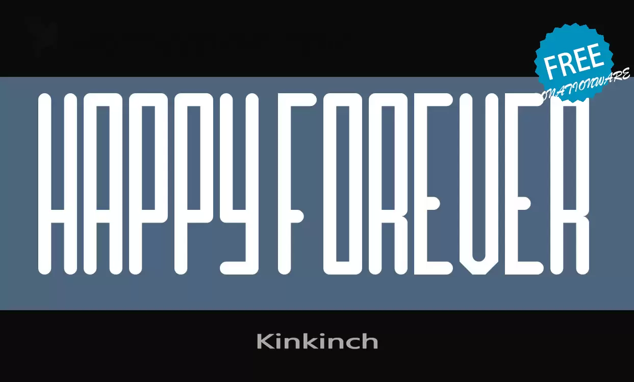 Font Sample of Kinkinch