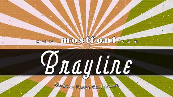 「Brayline」字体排版样式