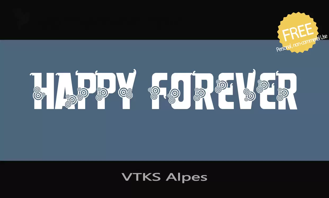 「VTKS-Alpes」字体效果图