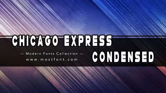 「Chicago-Express-Condensed」字体排版样式