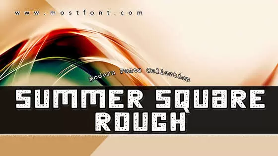 Typographic Design of Summer-Square-Rough