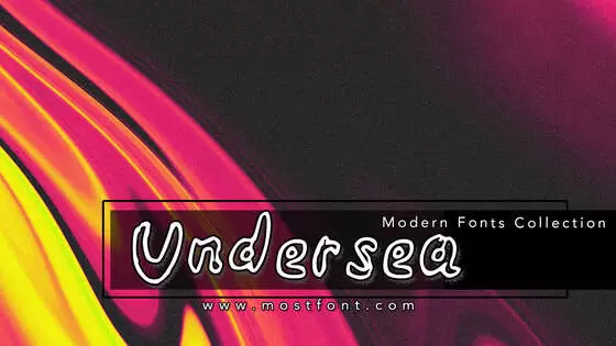 「Undersea」字体排版图片