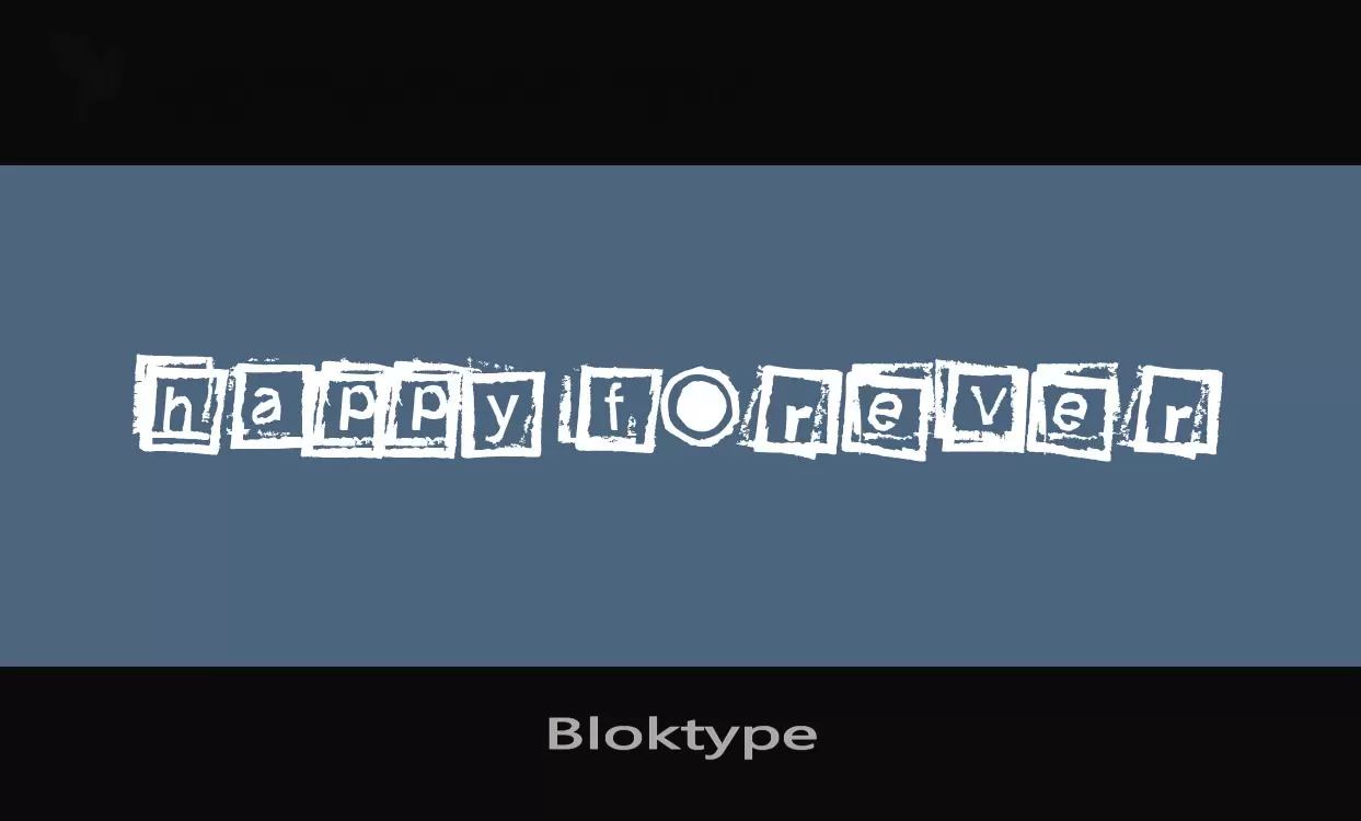 「Bloktype」字体效果图