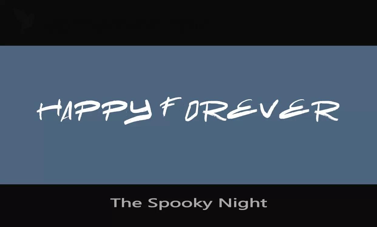 Font Sample of The-Spooky-Night