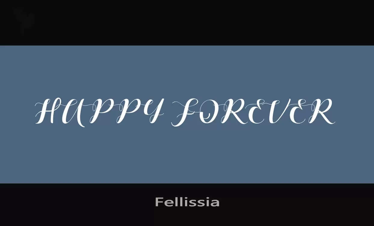 Font Sample of Fellissia