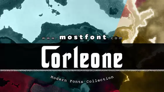 「Corleone」字体排版图片