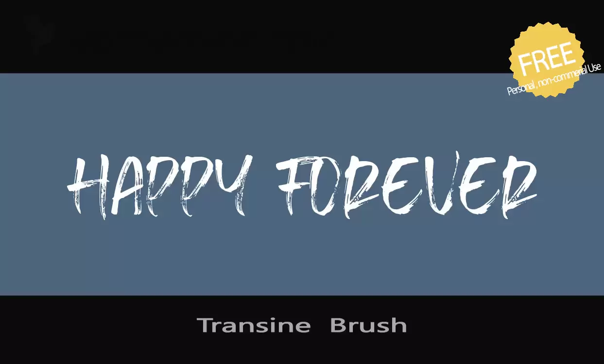 Sample of Transine--Brush