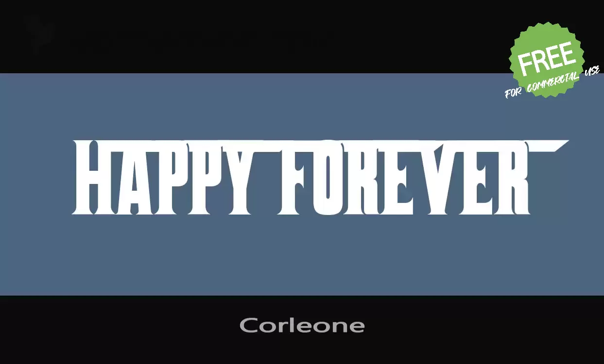 「Corleone」字体效果图