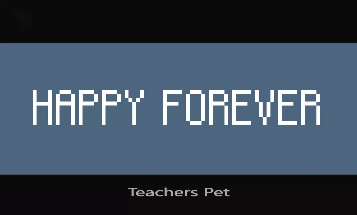 Font Sample of Teachers-Pet