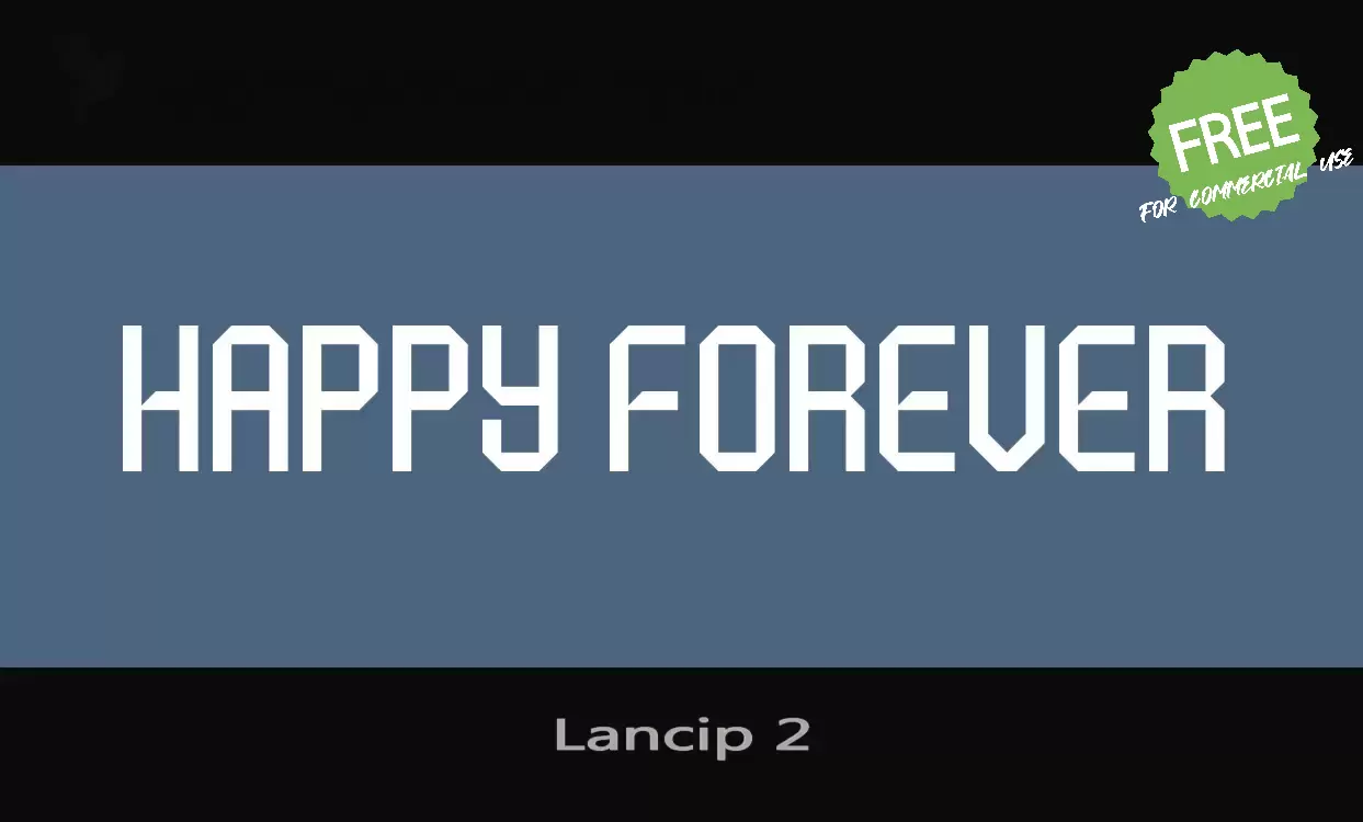 「Lancip 2」字体效果图