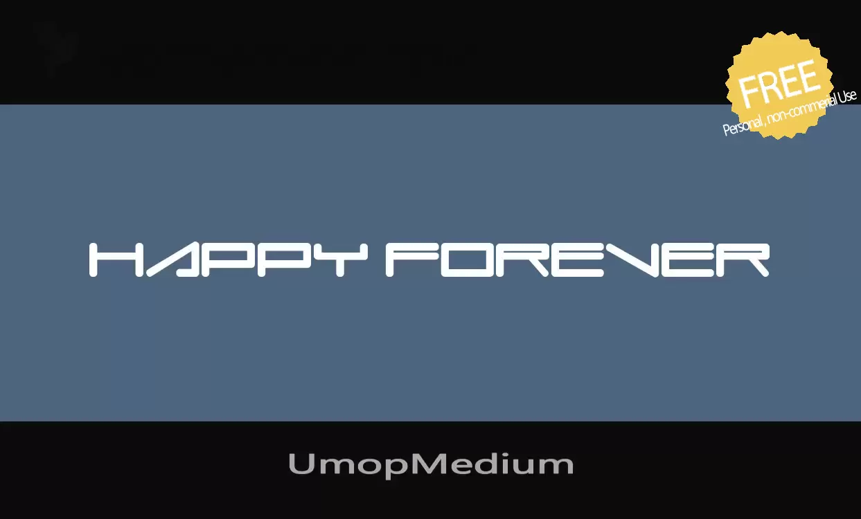 Font Sample of UmopMedium