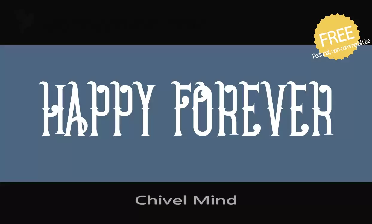 「Chivel-Mind」字体效果图