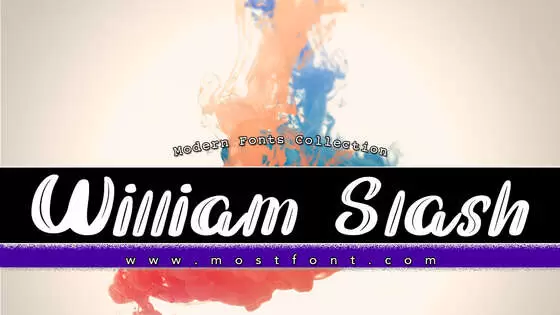 「William-Slash」字体排版样式