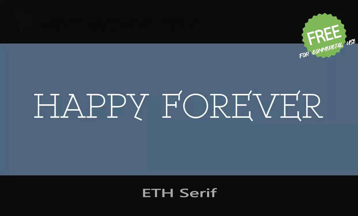 Font Sample of ETH-Serif