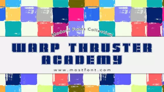 Typographic Design of Warp-Thruster-Academy