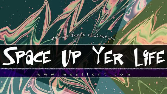 Typographic Design of Space-Up-Yer-Life