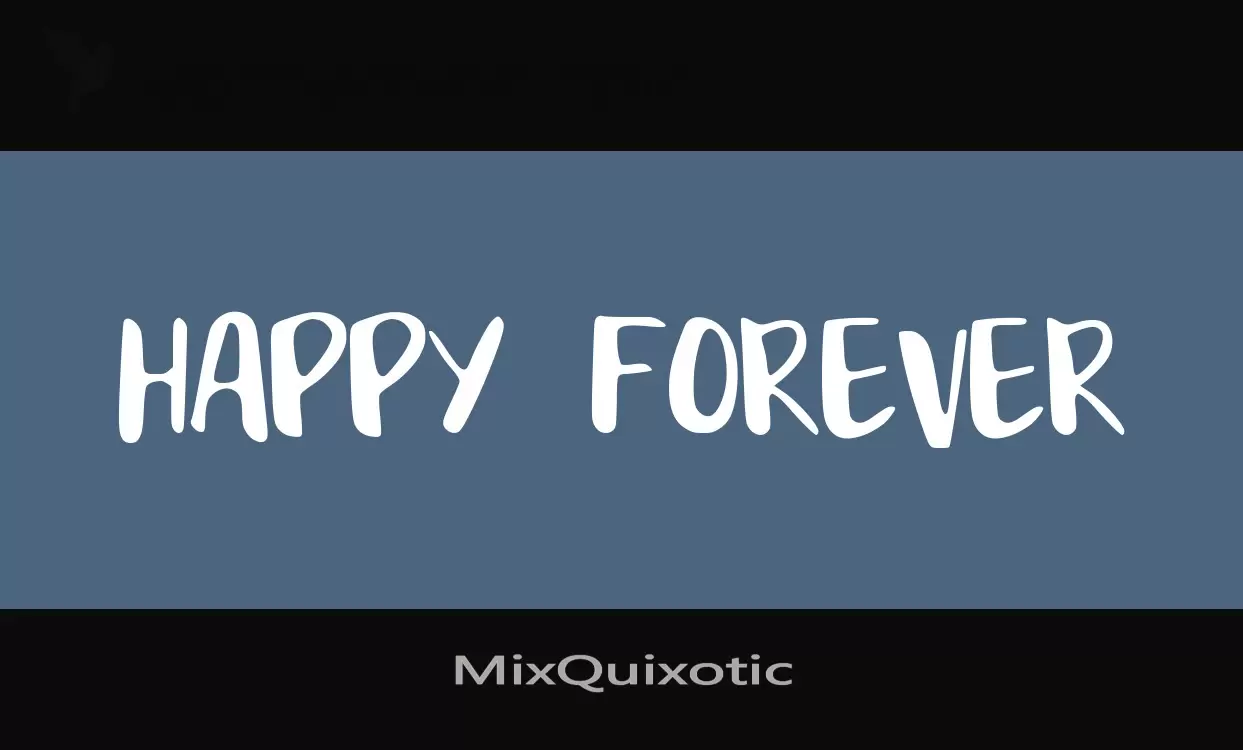 Font Sample of MixQuixotic