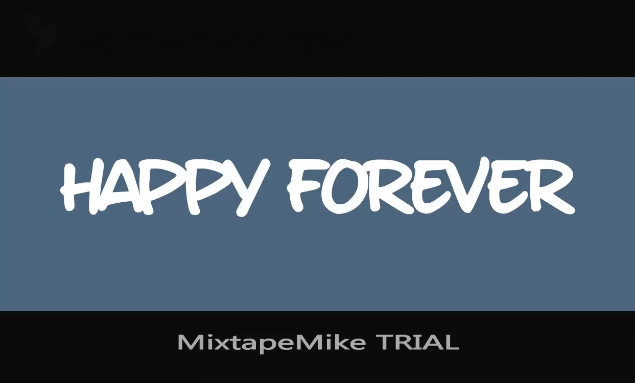 「MixtapeMike-TRIAL」字体效果图