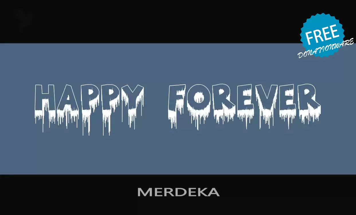 Font Sample of MERDEKA