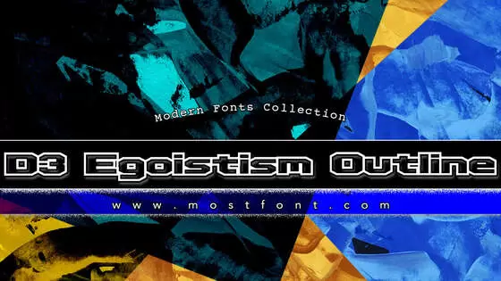 「D3-Egoistism-Outline」字体排版图片