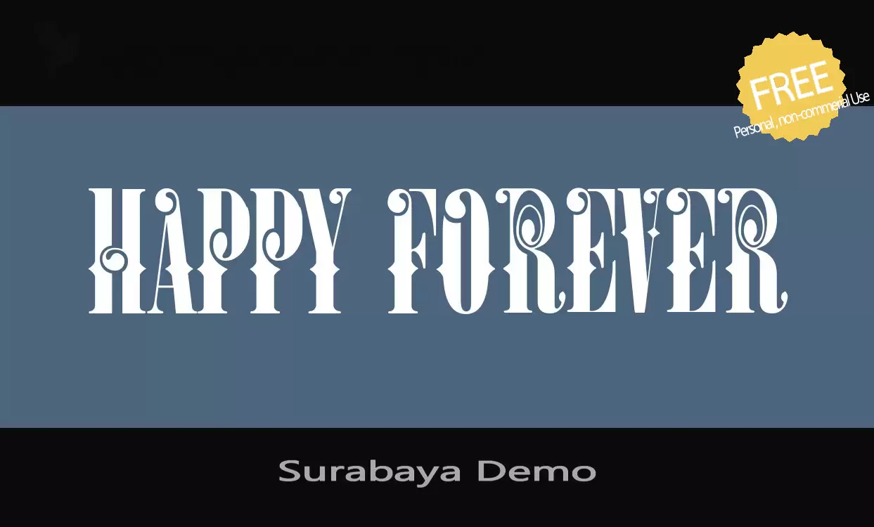 「Surabaya-Demo」字体效果图