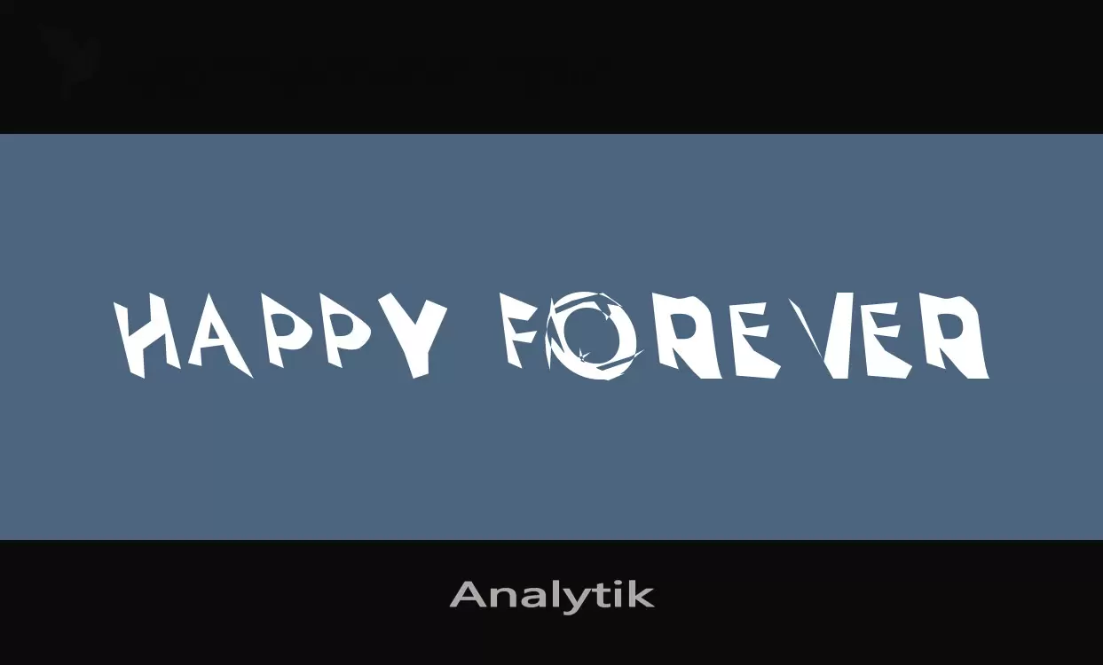 Font Sample of Analytik