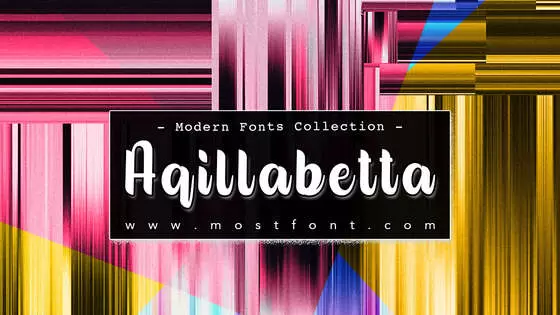 Typographic Design of Aqillabetta