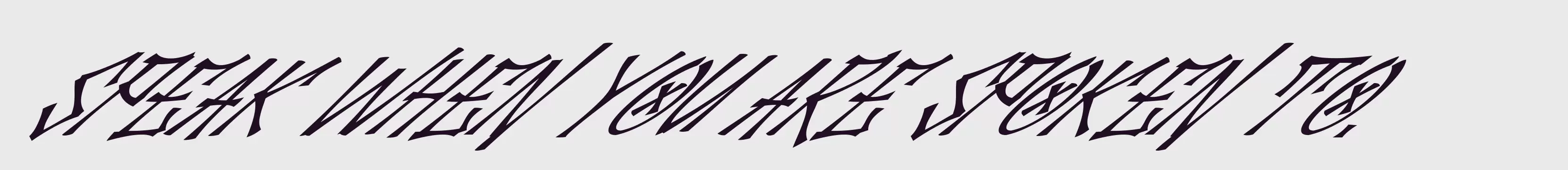 「Palesik Italic」字体效果图